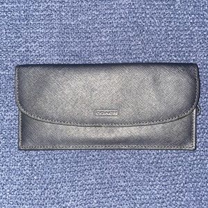 Coach silver slim wallet